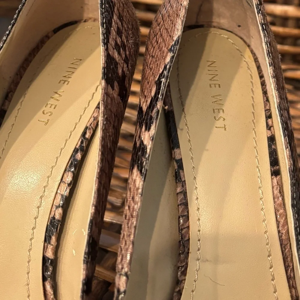 Nine West Snakeskin Patterned Women's Heels in 9.5